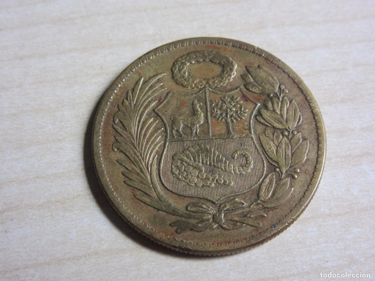 Monedas antiguas de Am&eacute;rica: Moneda de un sol de oro Per&uacute; 1944 - Foto 2