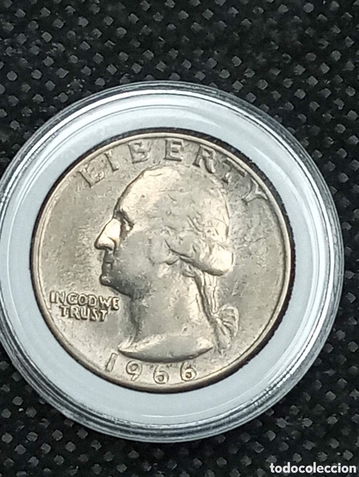 Monedas antiguas de Am&eacute;rica: Moneda EEUU cuarto de dolar 1966