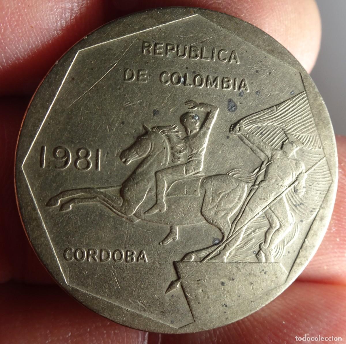 Monedas antiguas de Am&eacute;rica: ANTIGUA MONEDA , 10 PESOS COLOMBIA, VER FOTOS