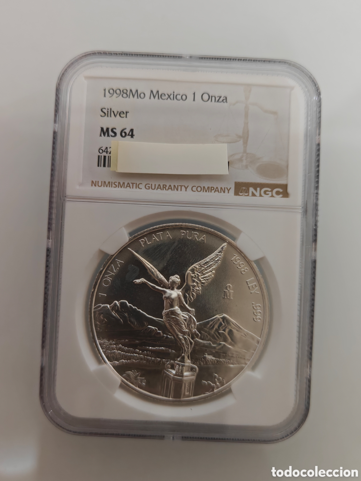 Monedas antiguas de Am&eacute;rica: MONEDA 1 ONZA LIBERTAD 1998 NGC ms64 muy dif&iacute;cil
