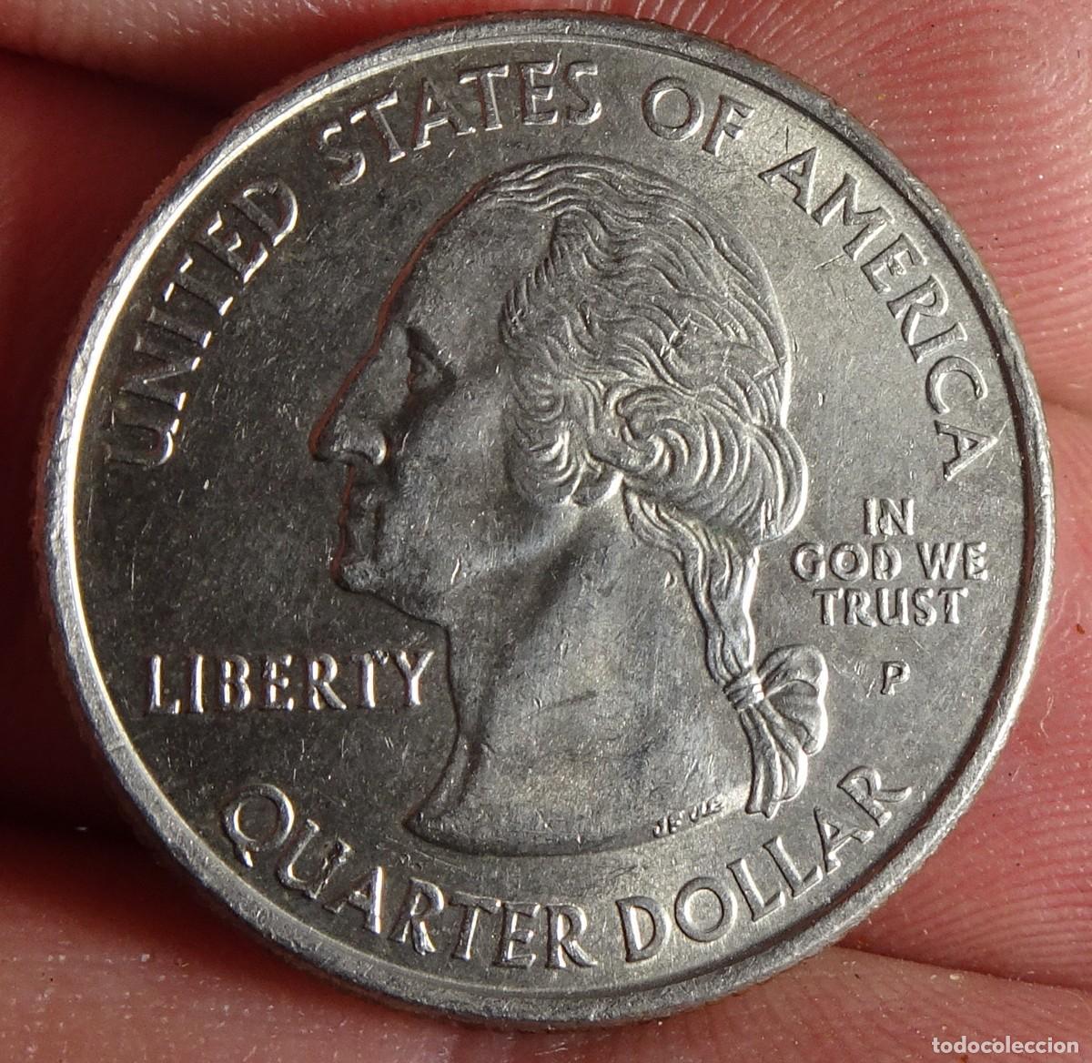Monedas antiguas de Am&eacute;rica: ANTIGUA MONEDA CUARTO DOLAR 2006 NEBRASKA, USA, VER FOTOS
