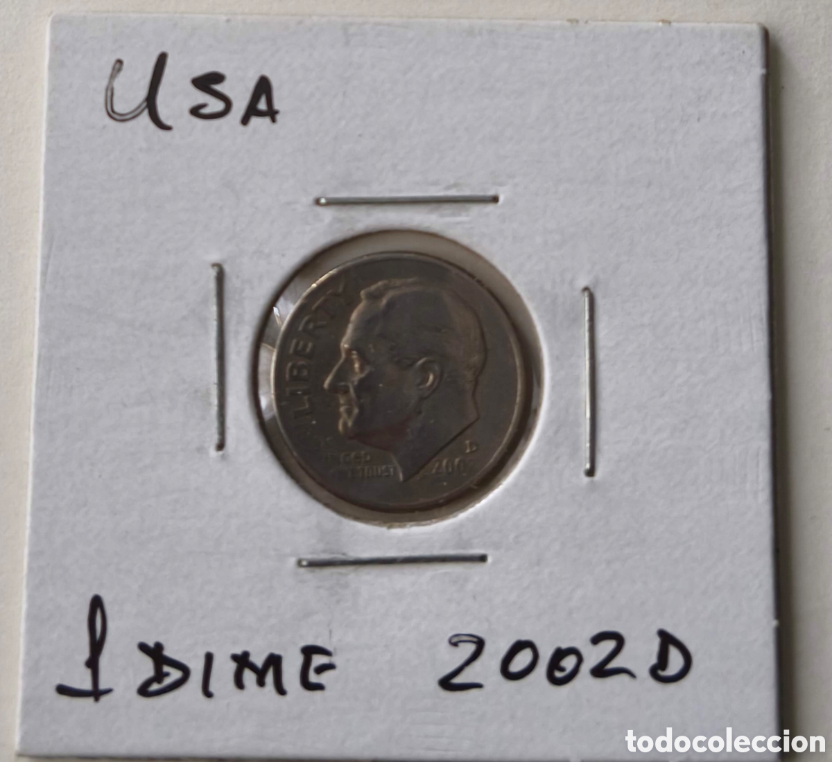 Monedas antiguas de Am&eacute;rica: EEUU. 2002. 1 DIME. D