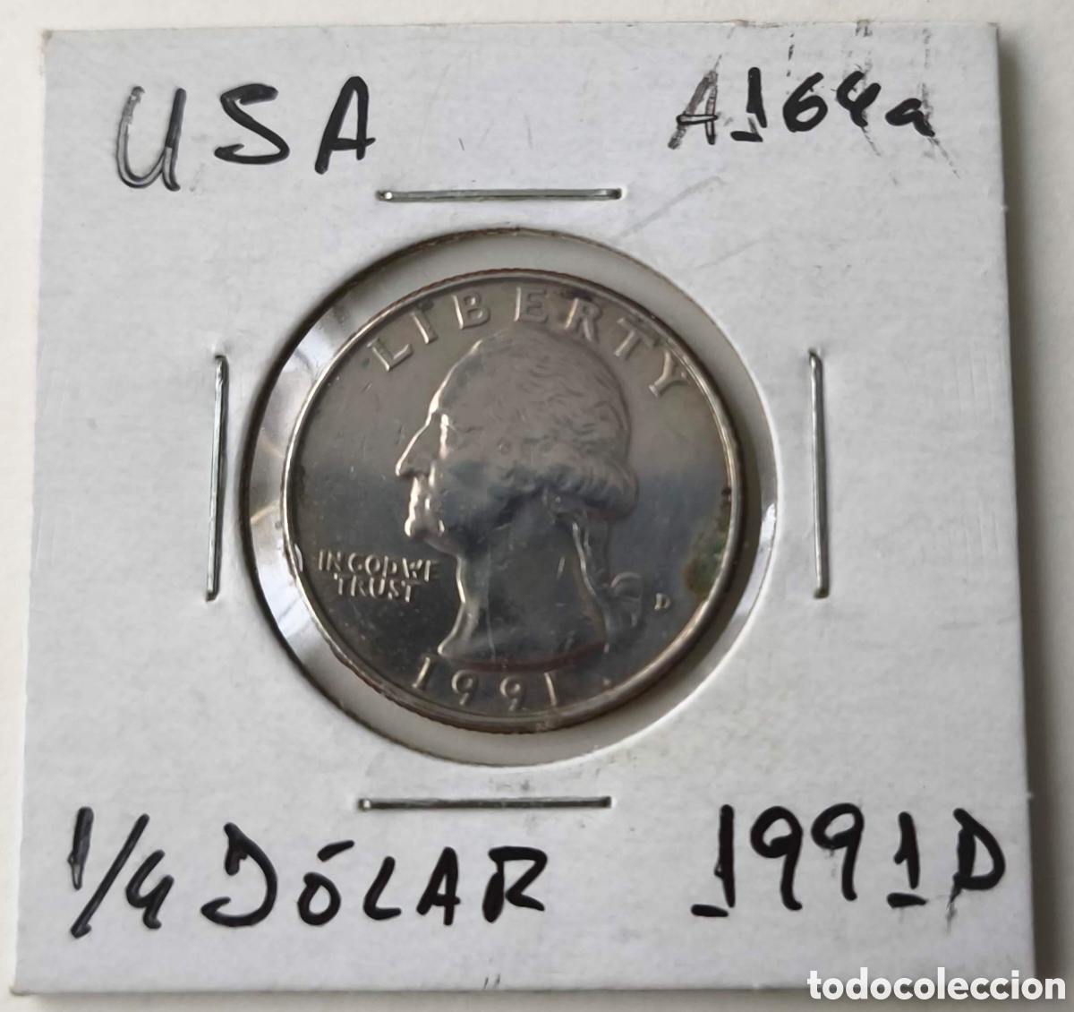 Monedas antiguas de Am&eacute;rica: EEUU. 1991. 1/4 D&Oacute;LAR,. D