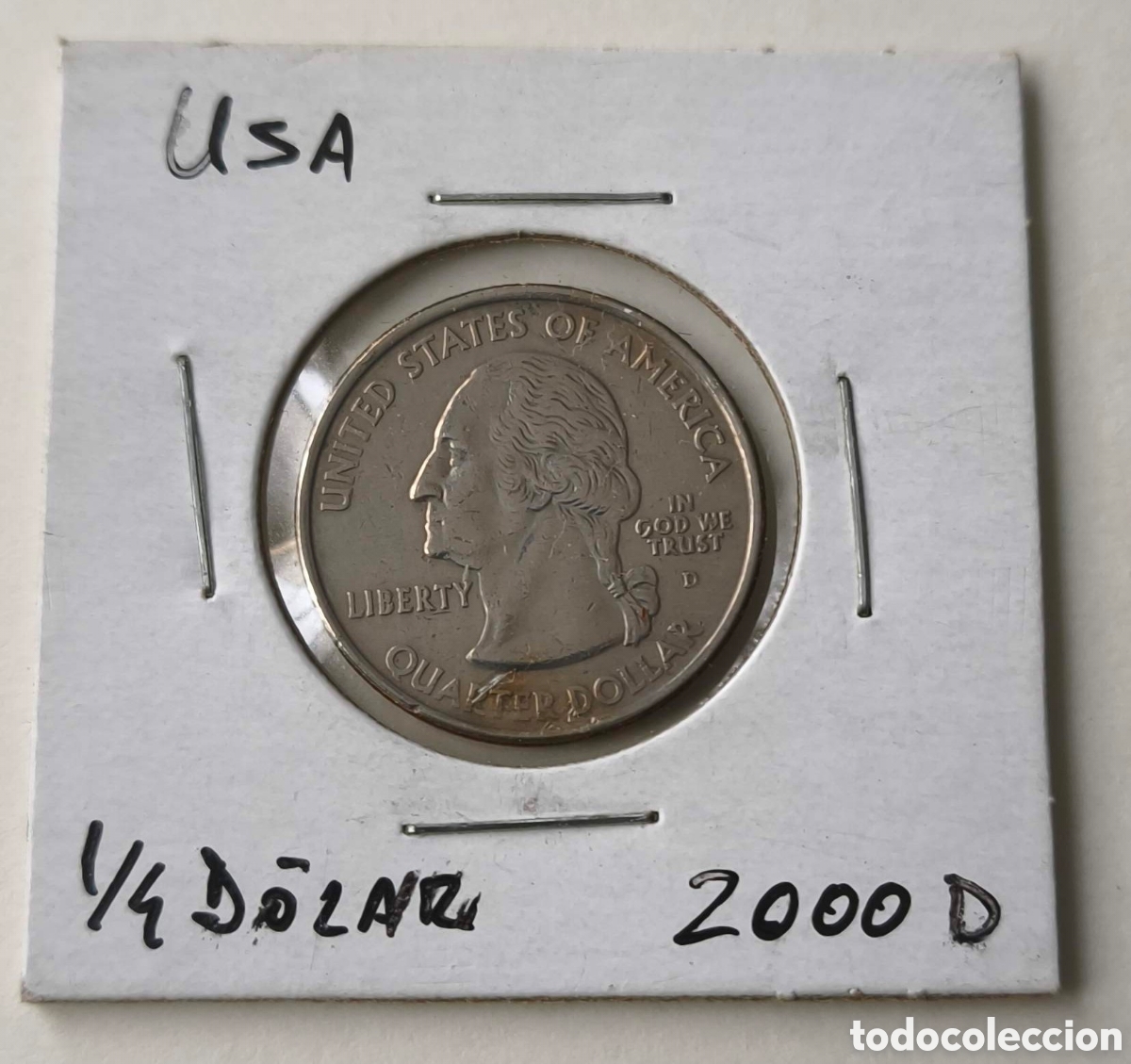 Monedas antiguas de Am&eacute;rica: EEUU. 2000.1/4 D&Oacute;LAR. D