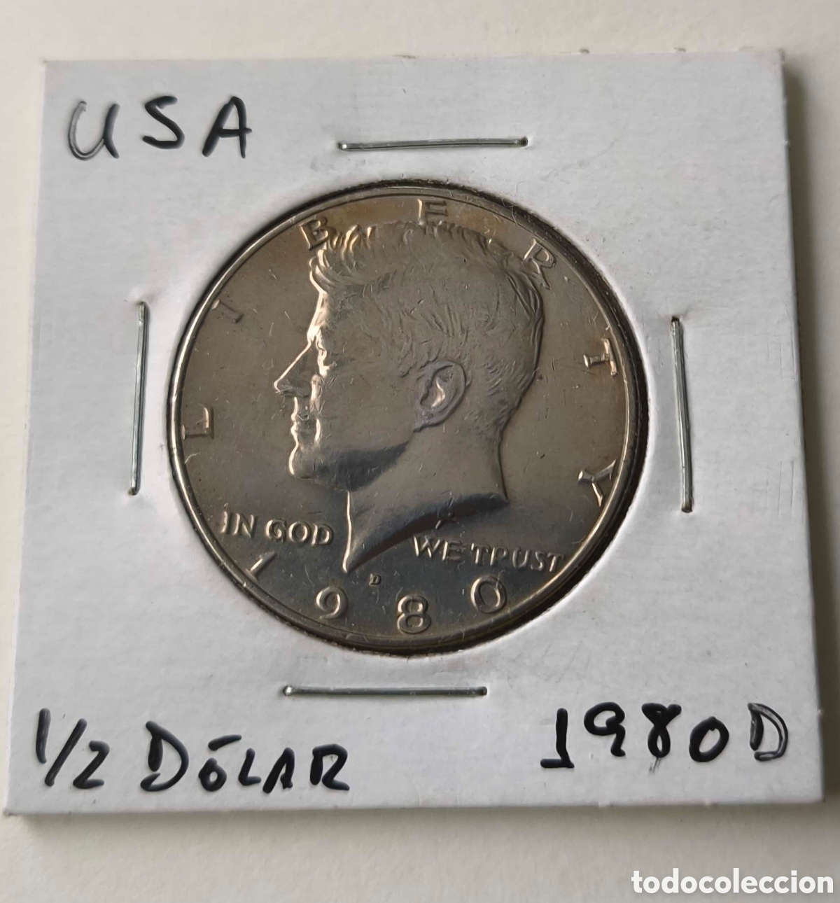 Monedas antiguas de Am&eacute;rica: EEUU.1980. 1/2 D&Oacute;LAR. D - Foto 1