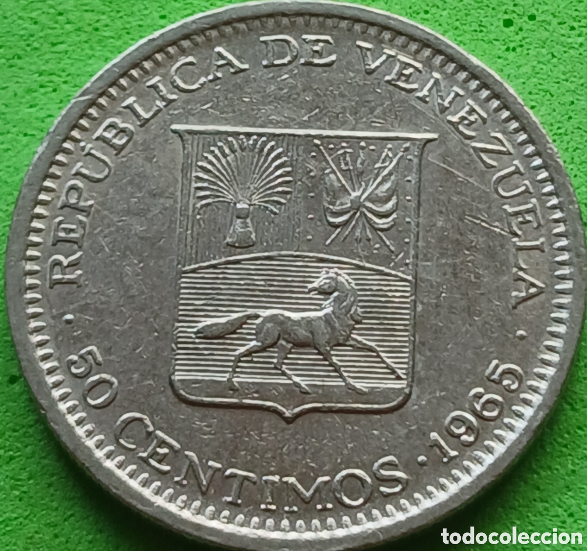 Monedas antiguas de Am&eacute;rica: Venezuela 50 c&eacute;ntimos 1965 Y#41