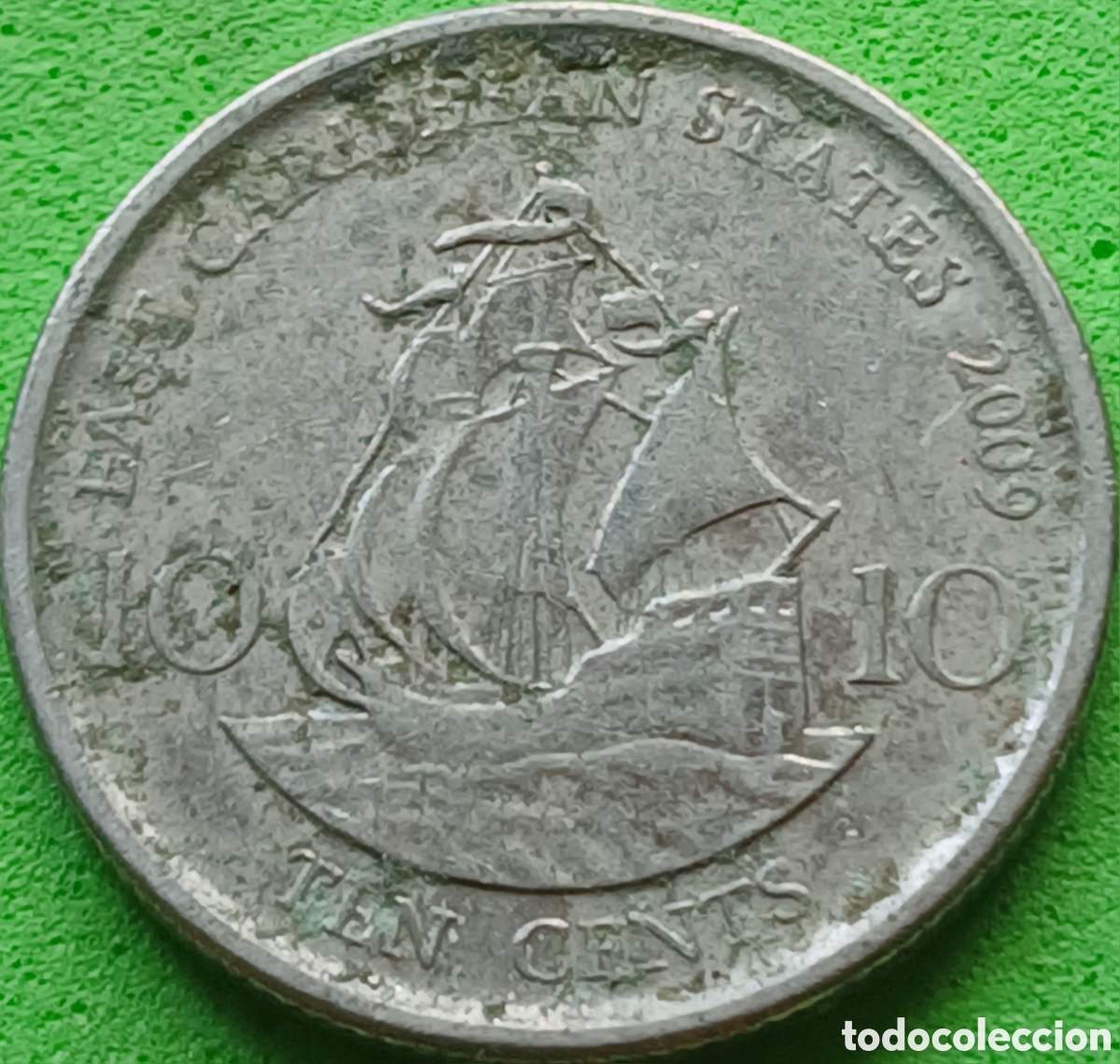 Monedas antiguas de Am&eacute;rica: Estados del Caraibe Oriental 10 cents 2009 km#37a