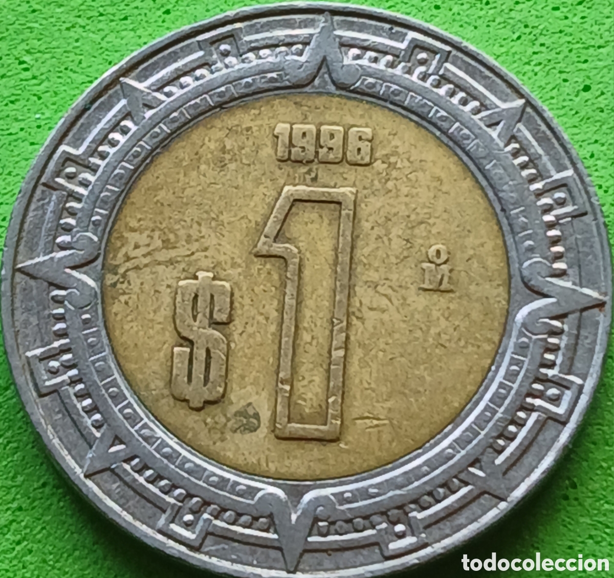 Monedas antiguas de Am&eacute;rica: M&eacute;xico 1 peso 1996 km#603