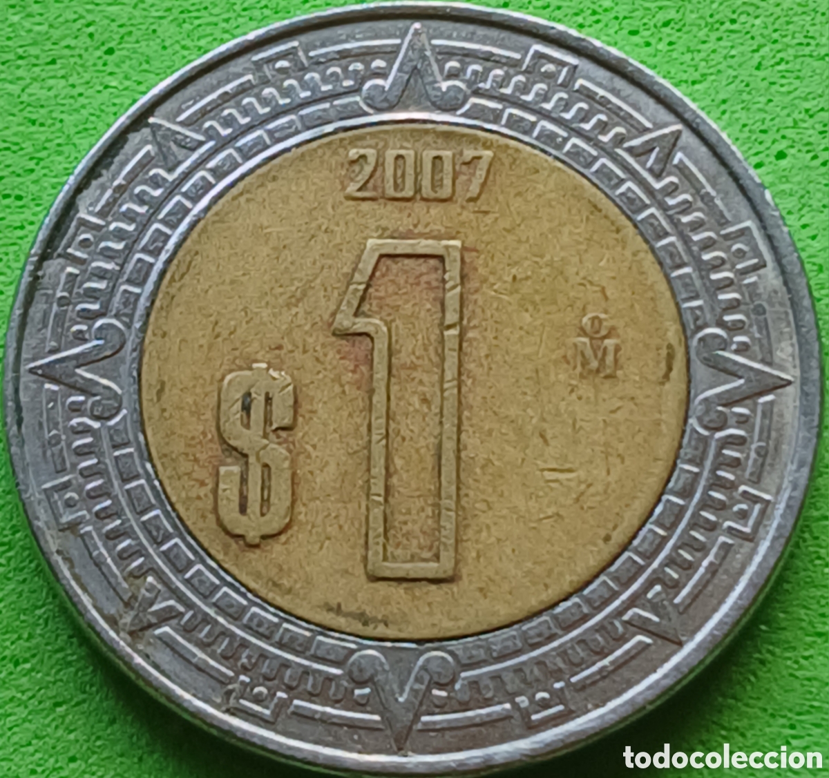 Monedas antiguas de Am&eacute;rica: M&eacute;xico 1 peso 2007 km#603