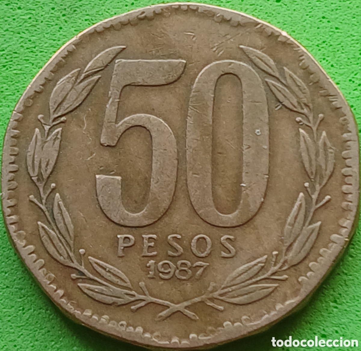 Monedas antiguas de Am&eacute;rica: Chile 50 pesos 1987 km#219