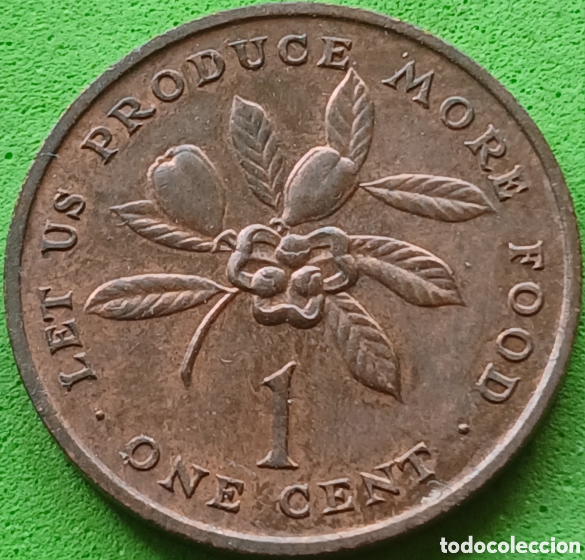 Monedas antiguas de Am&eacute;rica: Jamaica one cent 1971 km#52 FAO