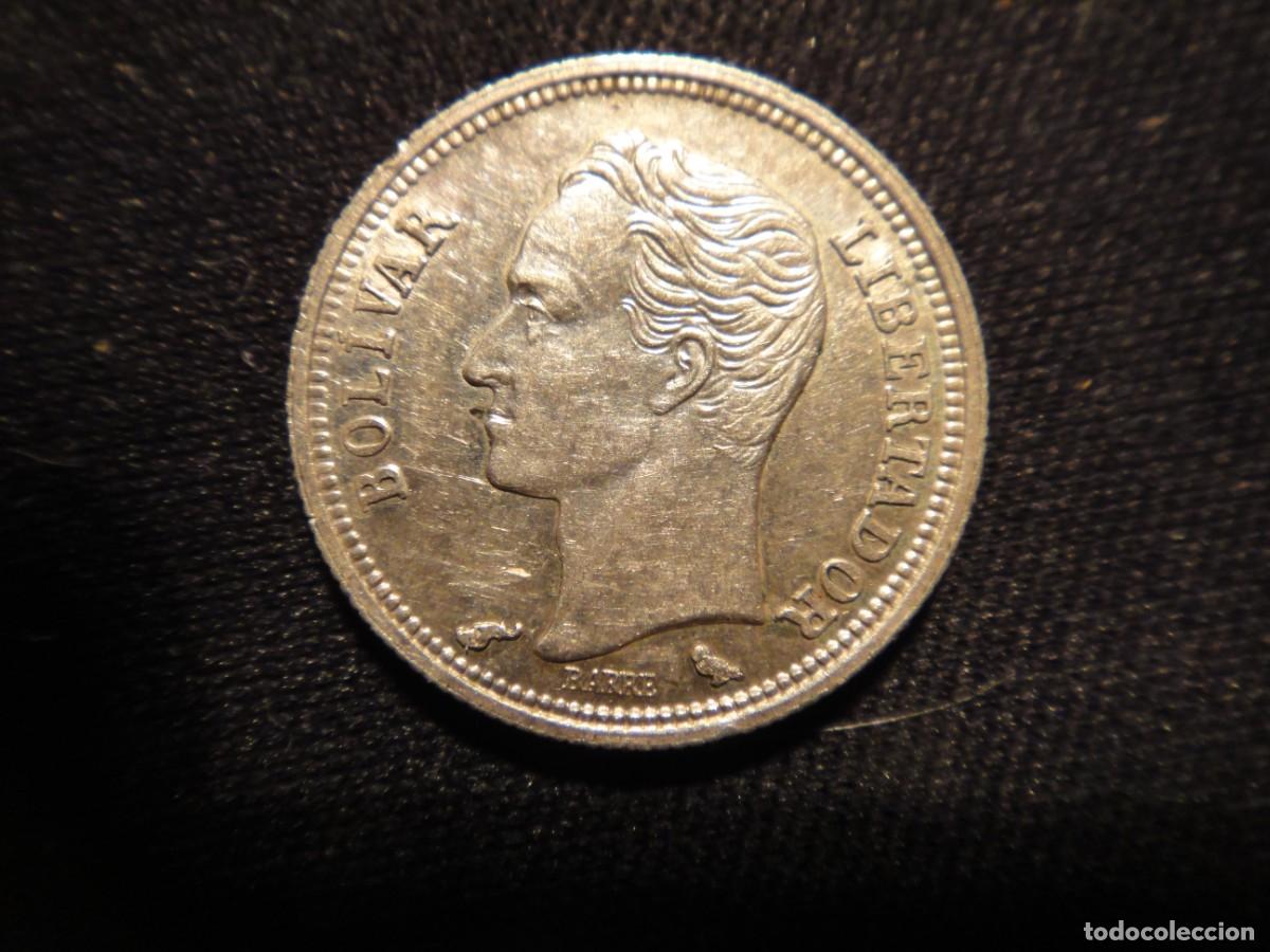 Monedas antiguas de Am&eacute;rica: Venezuela, Moneda de 0,50 cent, de plata a&ntilde;o 1960, ref, 102-2213/4