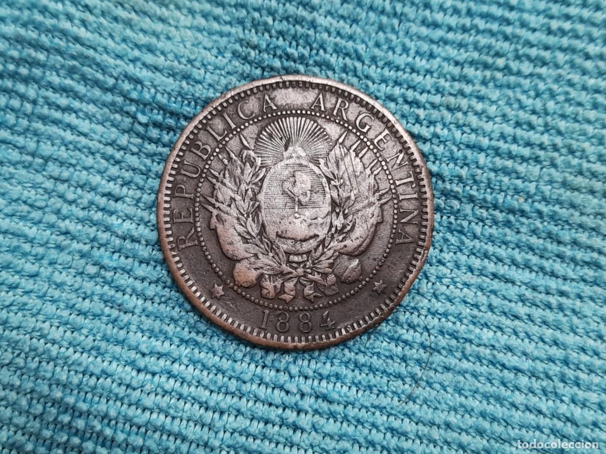 Monedas antiguas de Am&eacute;rica: Argentina, 2 Centavos 1884 - Foto 2