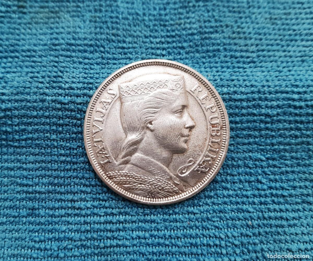 Monedas antiguas de Am&eacute;rica: Letonia, 5 Lati 1931