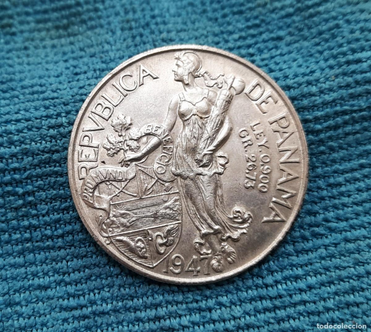 Monedas antiguas de Am&eacute;rica: Panama, 1 Balboa 1947