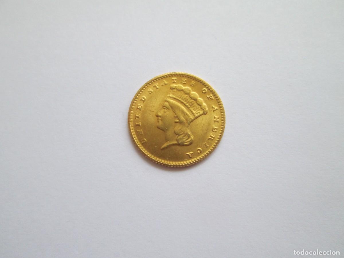 Monedas antiguas de Am&eacute;rica: ESTADOS UNIDOS * 1 DOLAR 1868 * ORO