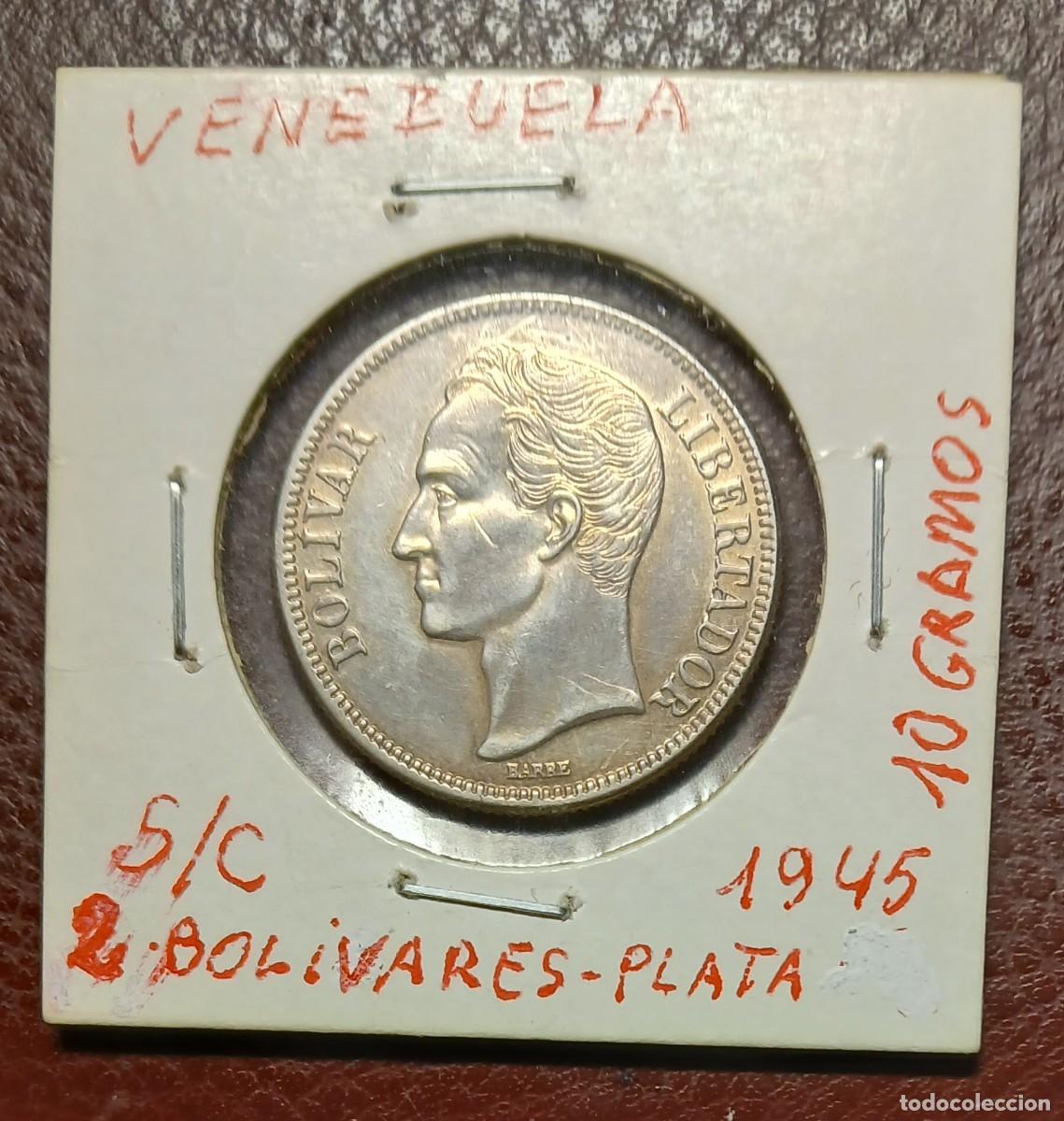 Monedas antiguas de Am&eacute;rica: VENEZUELA, 2 BOLIVARES 1945 S/C. ENV&Iacute;O CORREO ORDINARIO 1,75 &euro;. CERTIFICADO 5,50