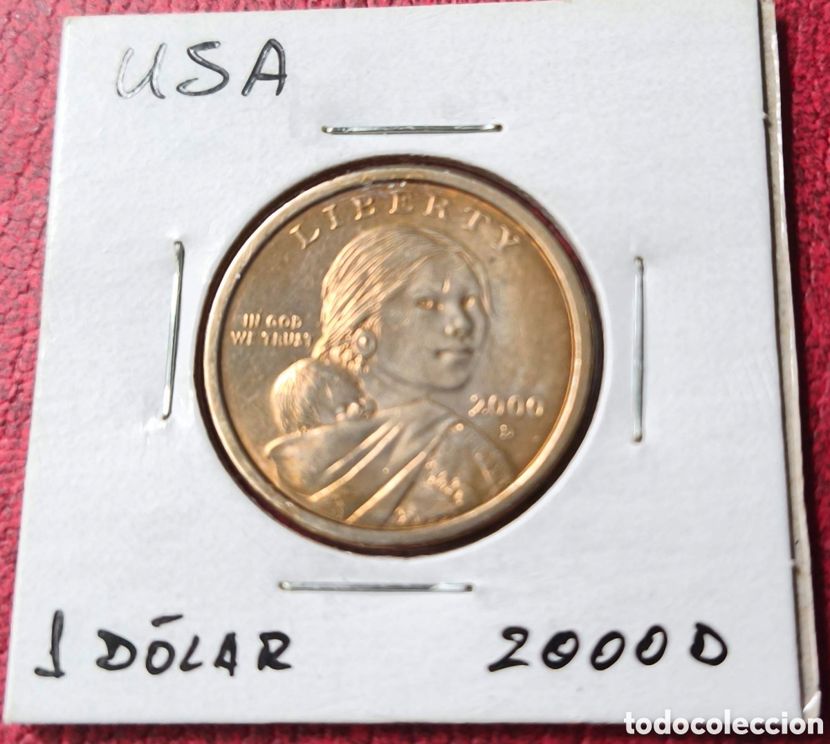 Monedas antiguas de Am&eacute;rica: EEUU. 2000. D&Oacute;LAR. SACAGAWEA. D