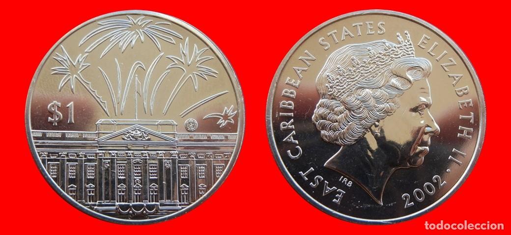 Monedas antiguas de Am&eacute;rica: 1 DOLAR 2002 SIN CIRCULAR ESTADOS DEL CARIBE ORIENTAL-9802SC