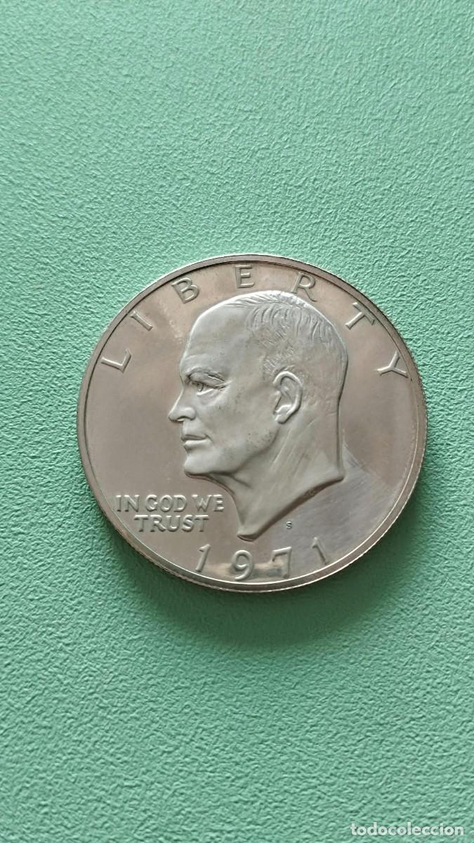 Monedas antiguas de Am&eacute;rica: Moneda de 1 d&oacute;lar de plata de 1971