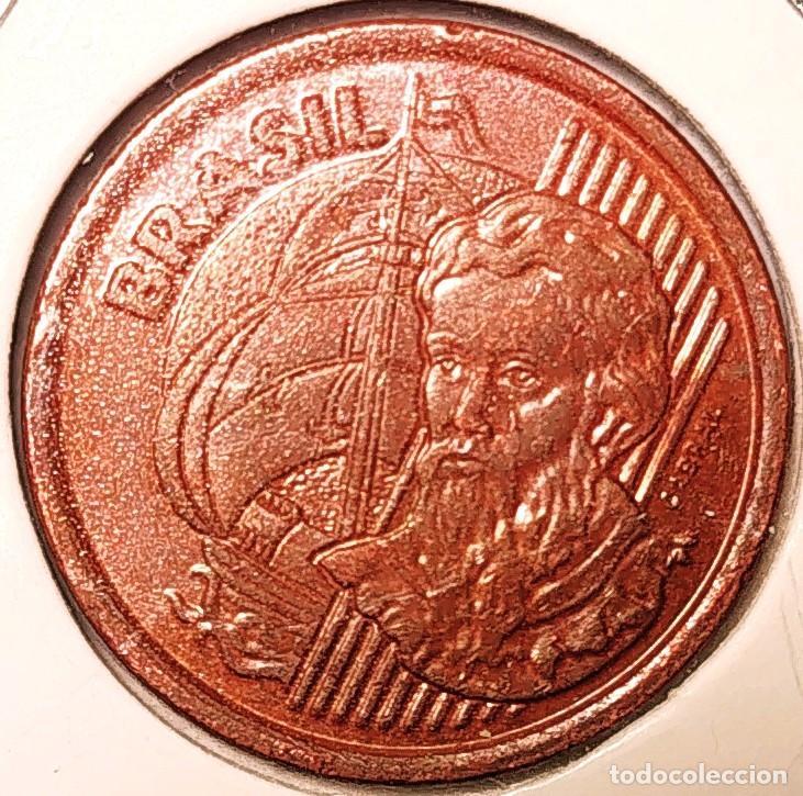 Monedas antiguas de Am&eacute;rica: BRASIL (1994-) - 1 CENTAVO 1998 - B - 2,43 GR. ACERO COBREADO - DIAMETRO 17 mm - KM#647 - MB