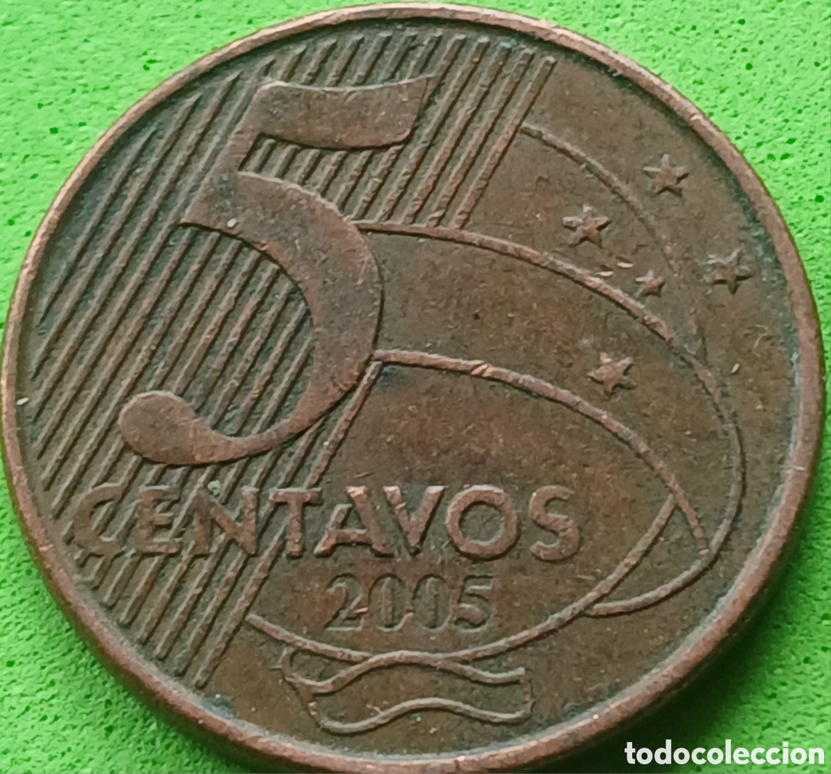 Monedas antiguas de Am&eacute;rica: Brasil 5 centavos 2005 km#648