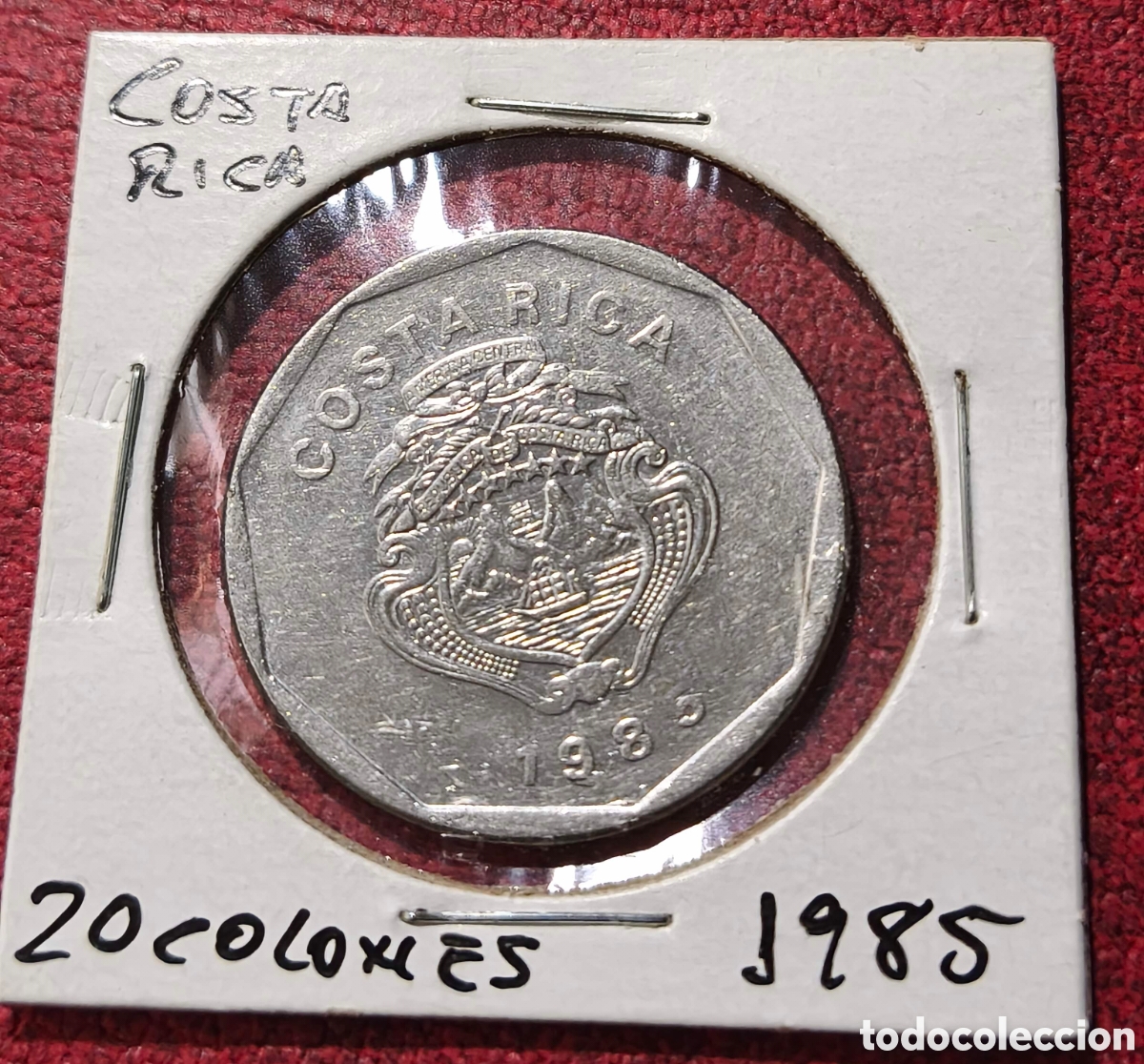 Monedas antiguas de Am&eacute;rica: Costa Rica. 1985. 20 colones