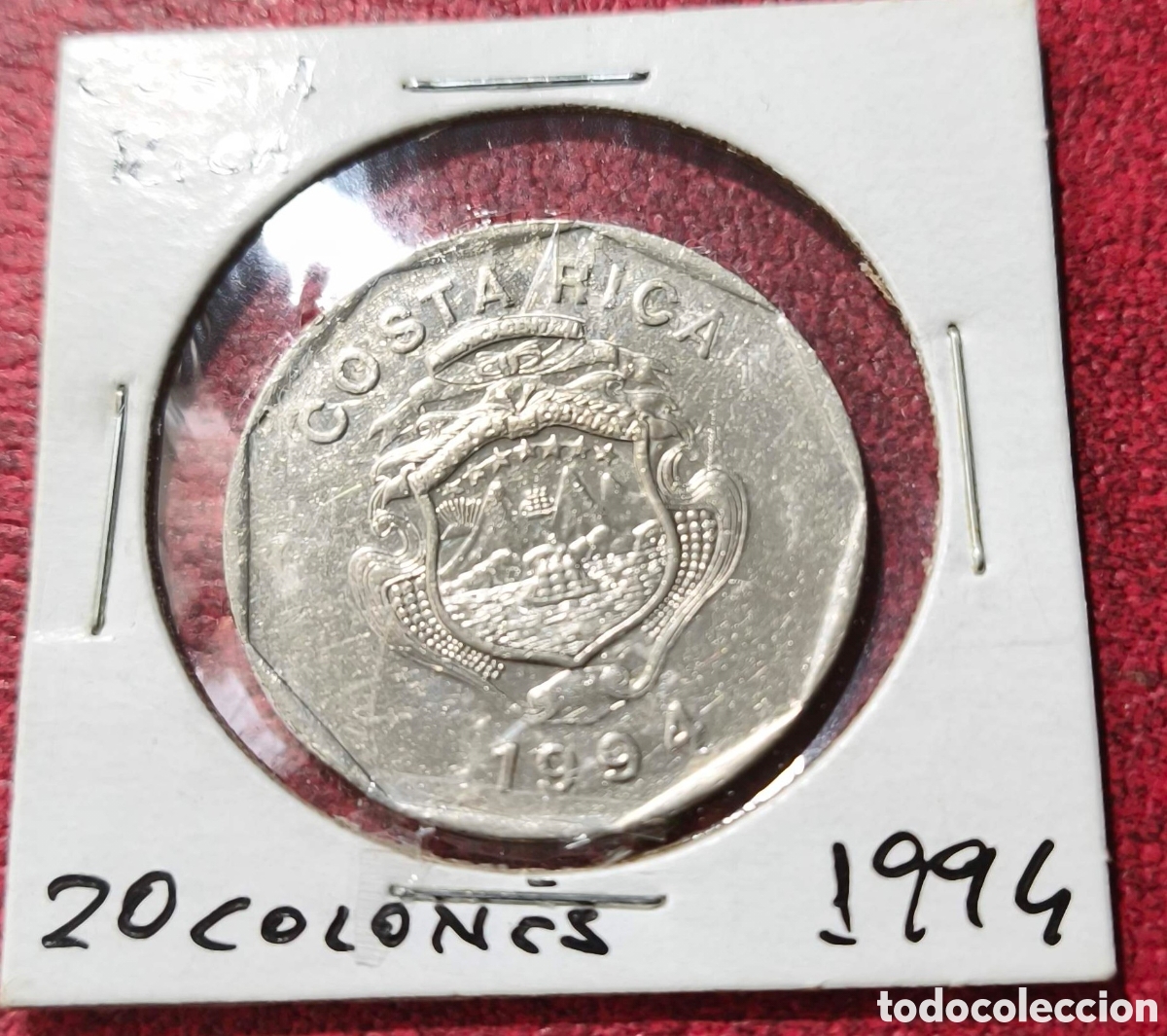 Monedas antiguas de Am&eacute;rica: Costa Rica. 1994. 20 colones