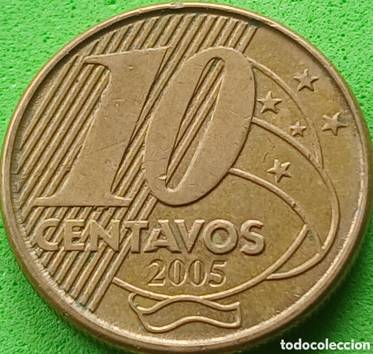 Monedas antiguas de Am&eacute;rica: Brasil 10 centavos 2005 km#649 - Foto 1