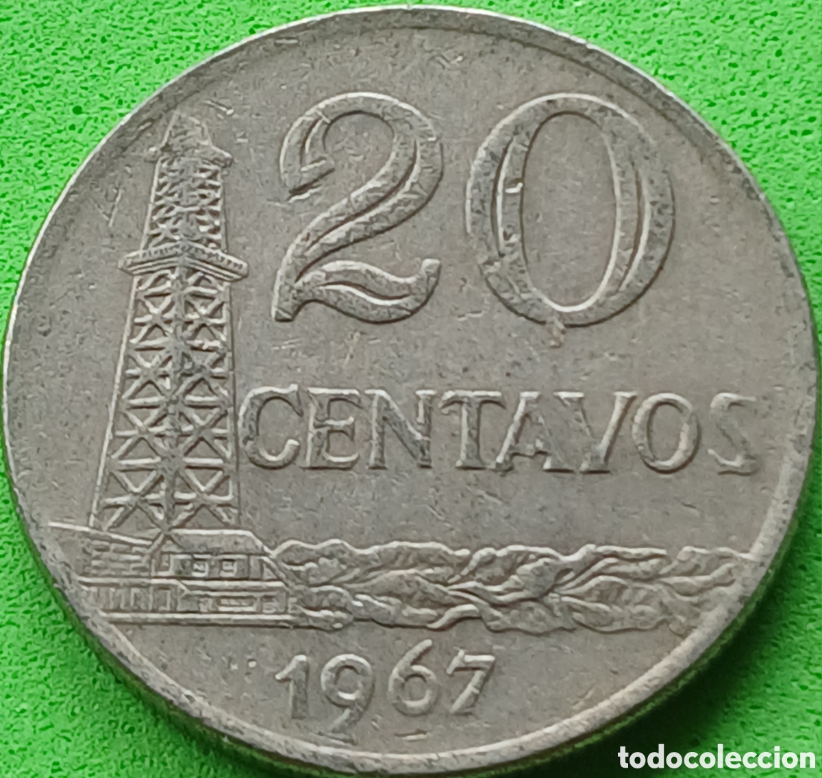 Monedas antiguas de Am&eacute;rica: Brasil 20 centavos 1967 km#579.2