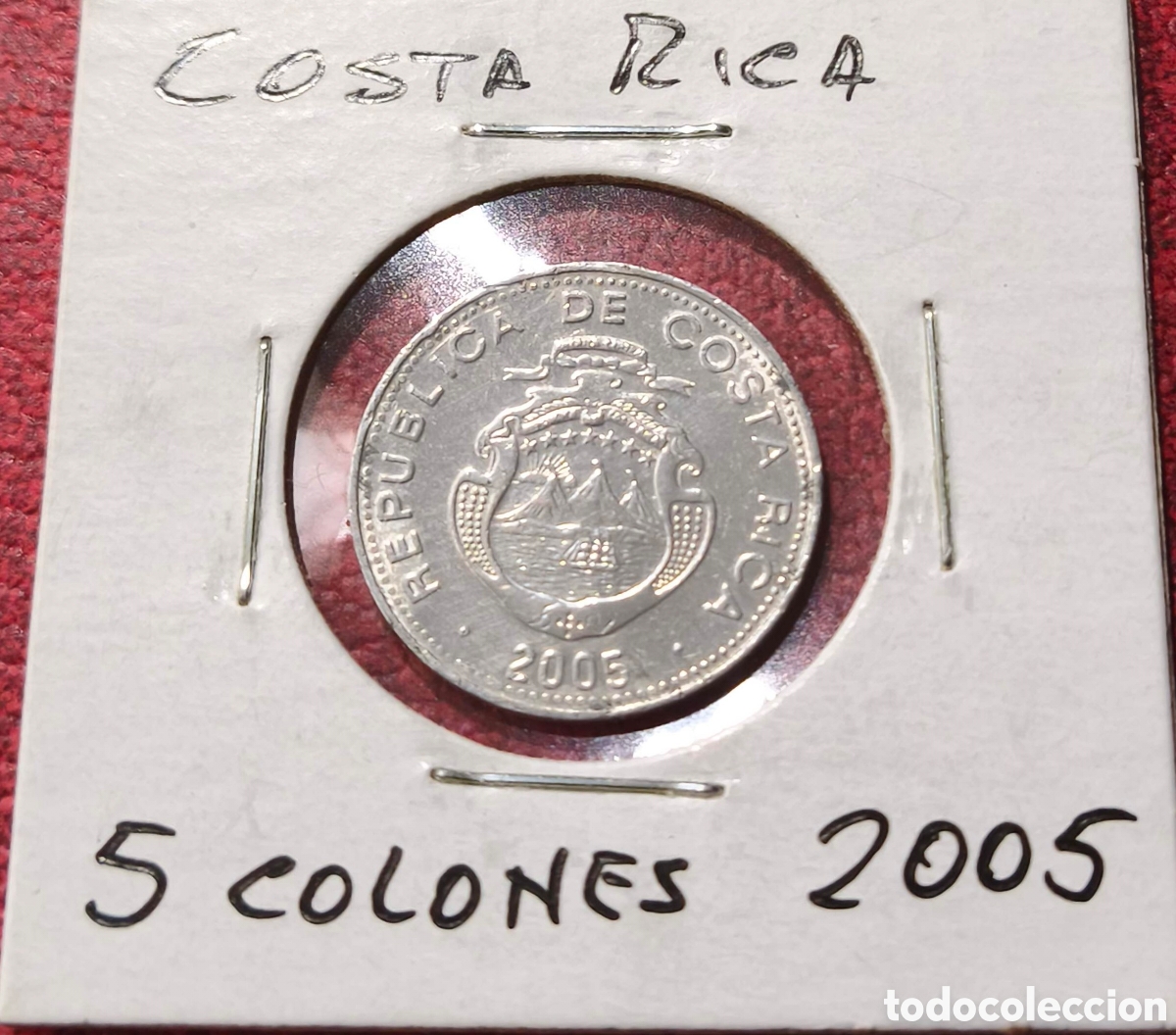 Monedas antiguas de Am&eacute;rica: Costa Rica. 2005. 5 colones