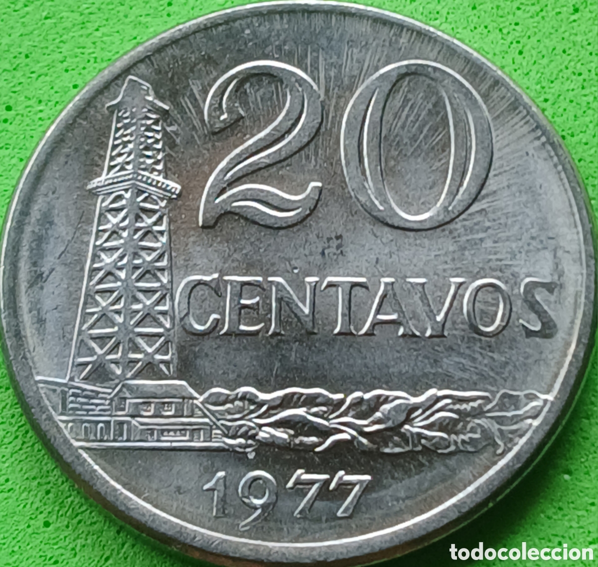 Monedas antiguas de Am&eacute;rica: Brasil 20 centavos 1977 km#579.1a