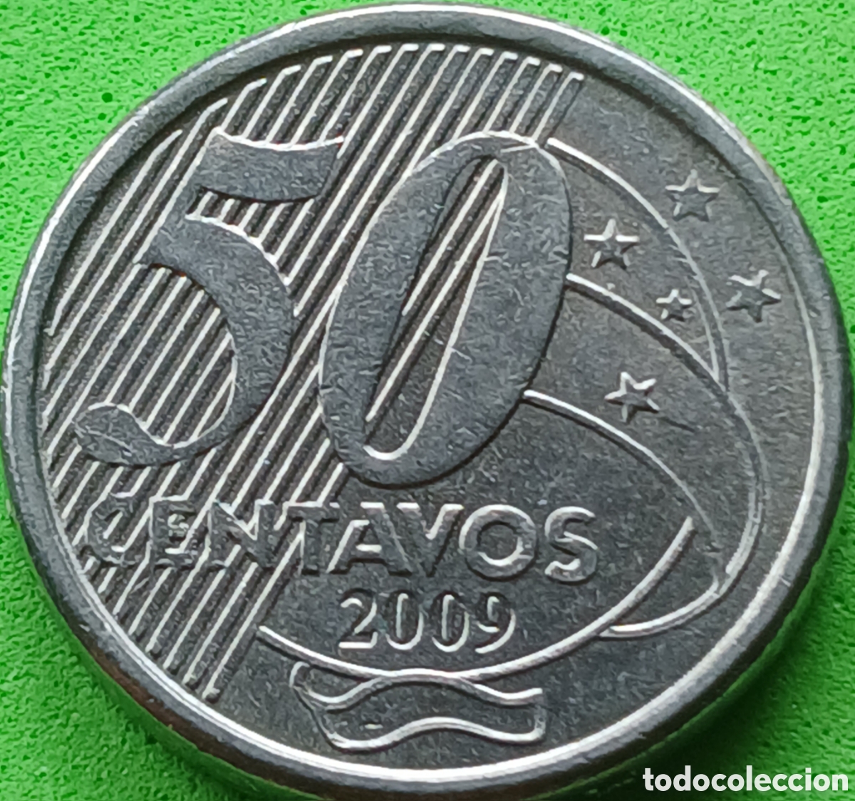 Monedas antiguas de Am&eacute;rica: Brasil 50 centavos 2009 km#651a