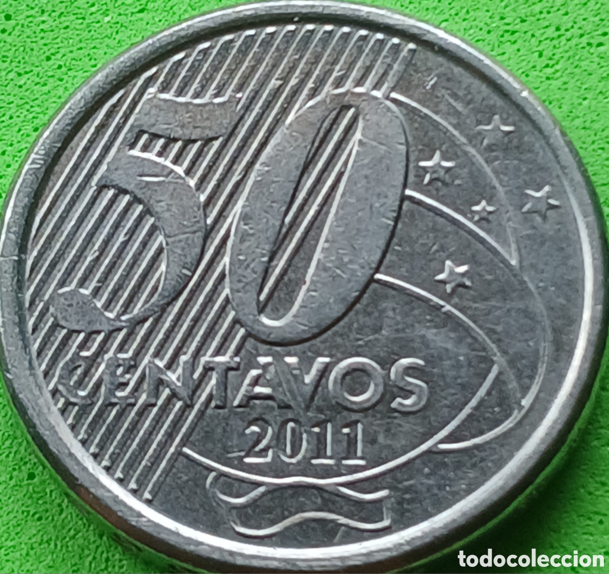 Monedas antiguas de Am&eacute;rica: Brasil 50 centavos 2011 km#651a