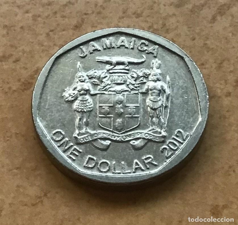 Monedas antiguas de Am&eacute;rica: 1 d&oacute;lar de Jamaica. A&ntilde;o 2012