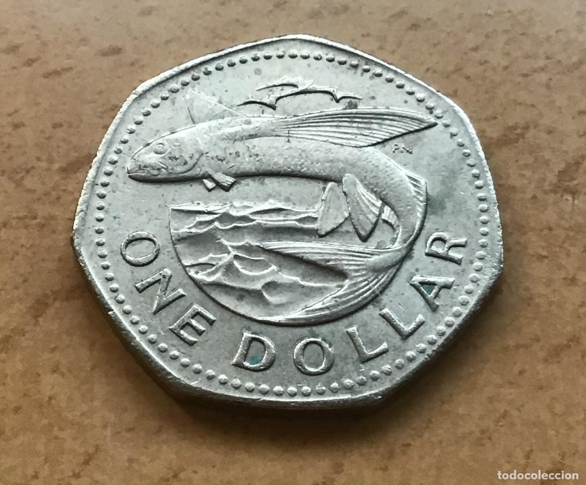 Monedas antiguas de Am&eacute;rica: 1 d&oacute;lar de Barbados. A&ntilde;o 1979
