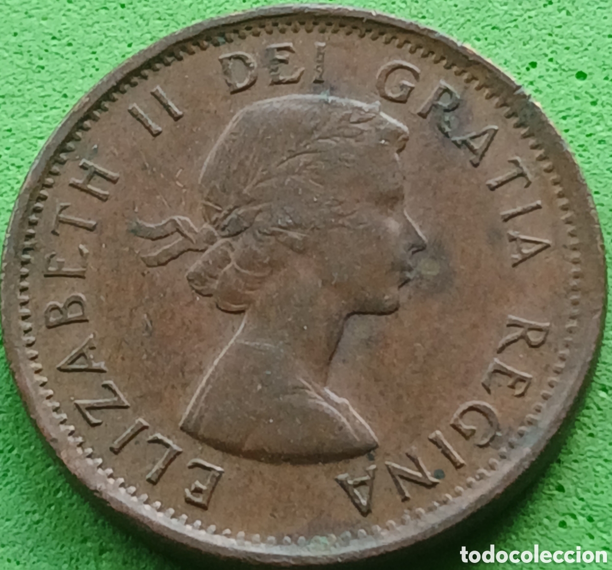 Monedas antiguas de Am&eacute;rica: Canad&aacute; 1 cent 1963 km#49 - Foto 2