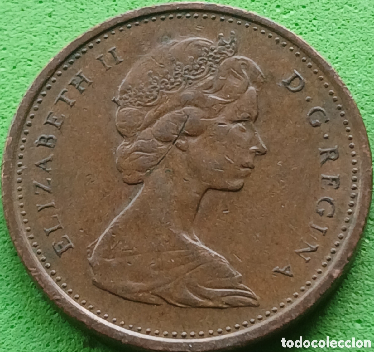 Monedas antiguas de Am&eacute;rica: Canad&aacute; 1 cent 1966 km#59 - Foto 2