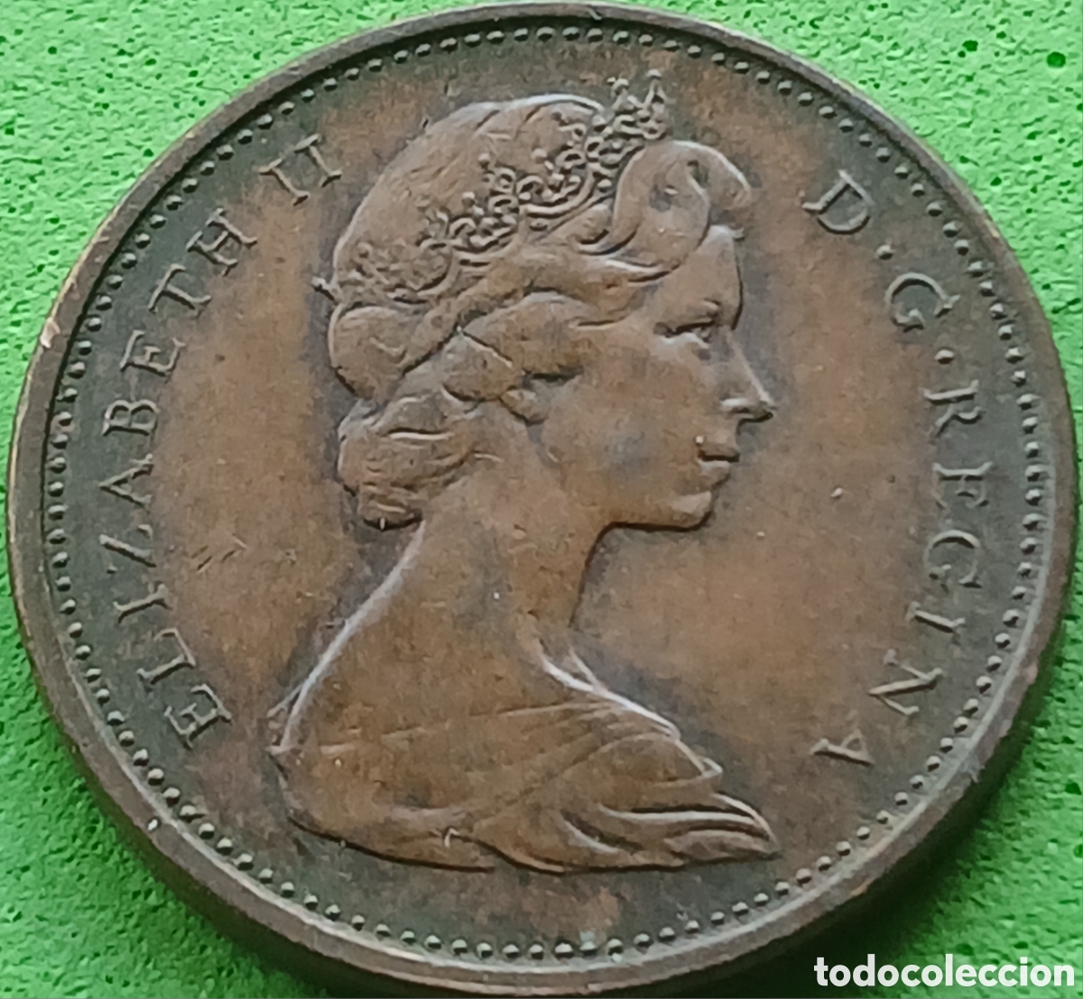 Monedas antiguas de Am&eacute;rica: Canad&aacute; 1 cent 1975 km#59 - Foto 2
