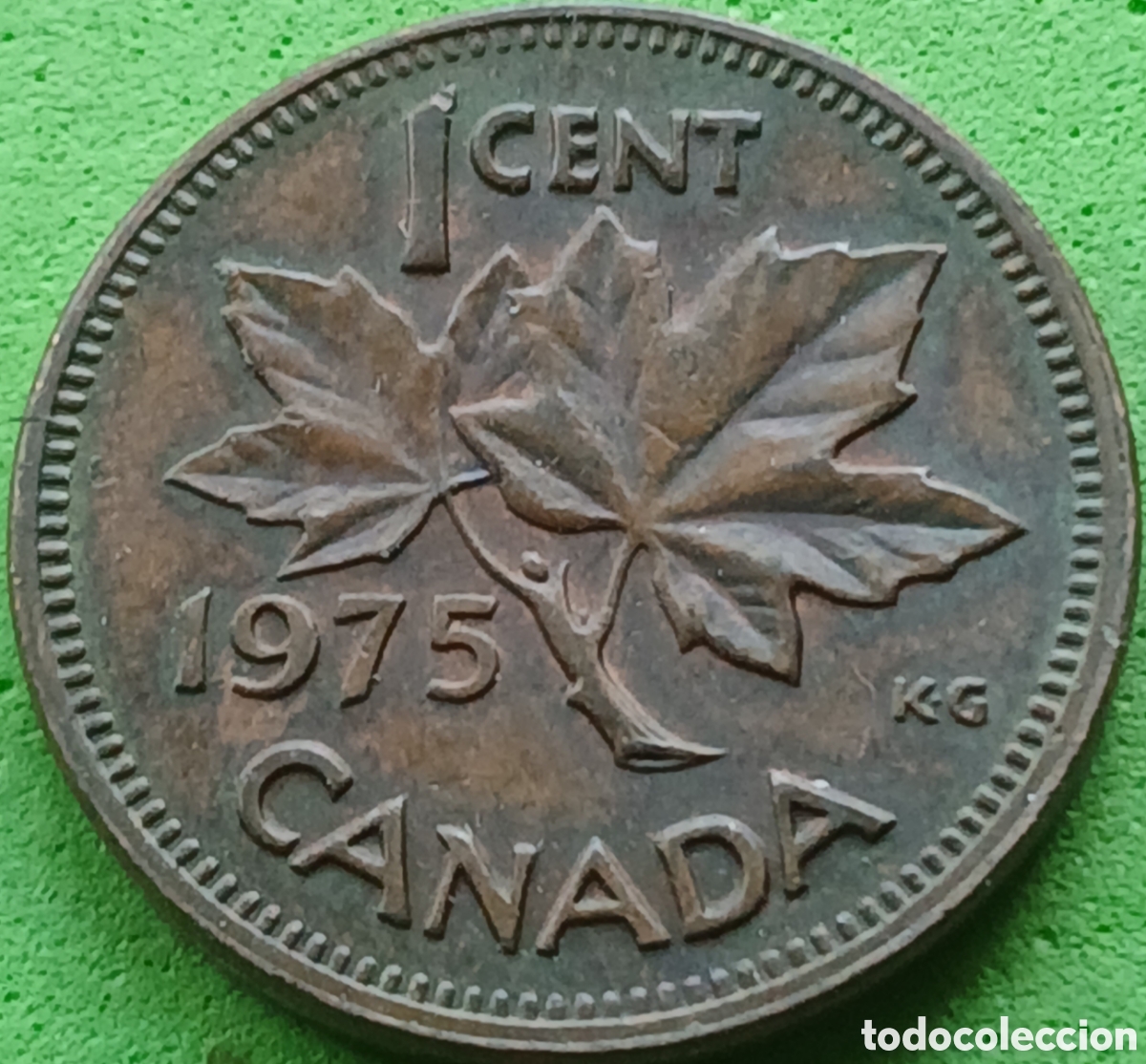 Monedas antiguas de Am&eacute;rica: Canad&aacute; 1 cent 1975 km#59