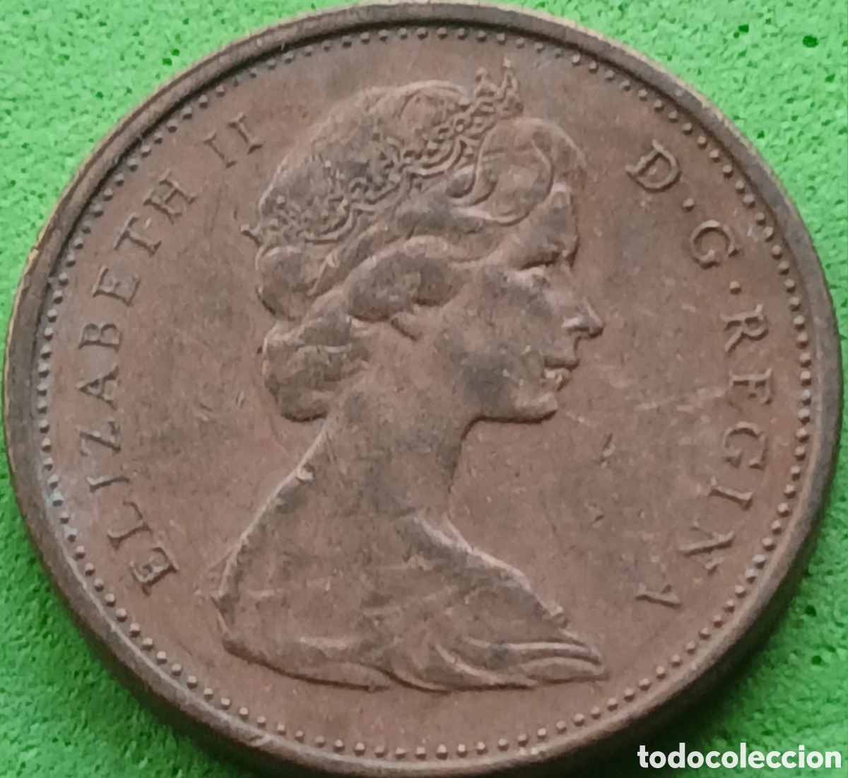 Monedas antiguas de Am&eacute;rica: Canad&aacute; 1 cent 1976 km#59 - Foto 2