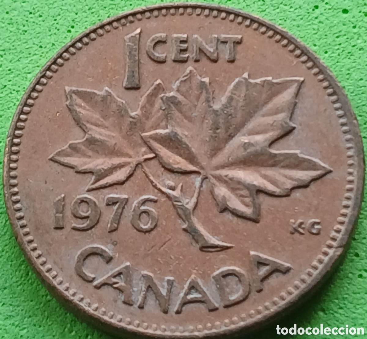 Monedas antiguas de Am&eacute;rica: Canad&aacute; 1 cent 1976 km#59