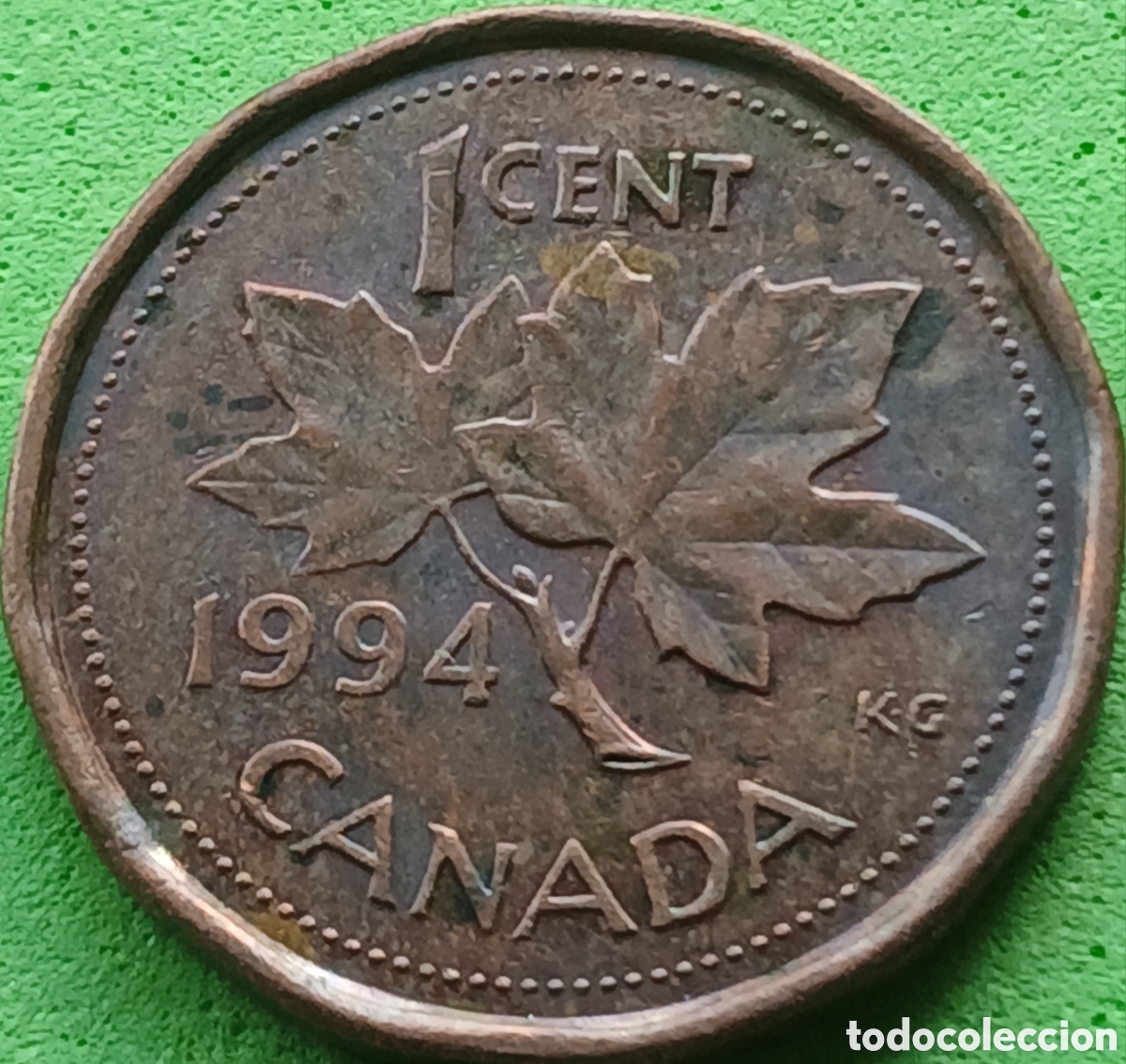 Monedas antiguas de Am&eacute;rica: Canad&aacute; 1 cent 1994 km#181