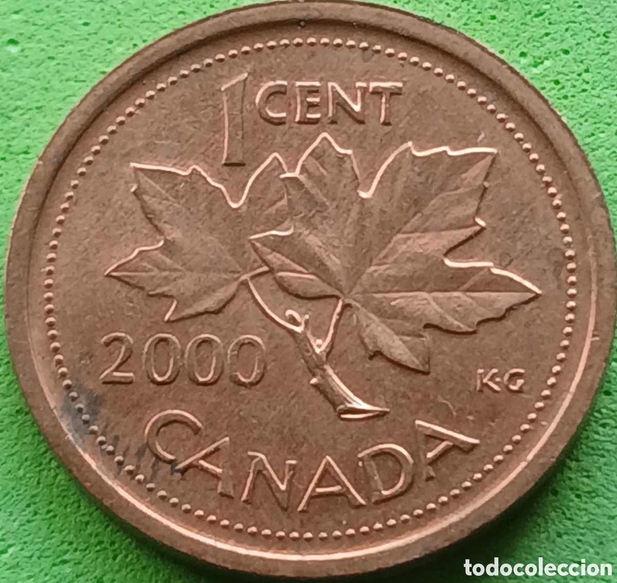 Monedas antiguas de Am&eacute;rica: Canad&aacute; 1 cent 2000 km#289 sin marca de ceca
