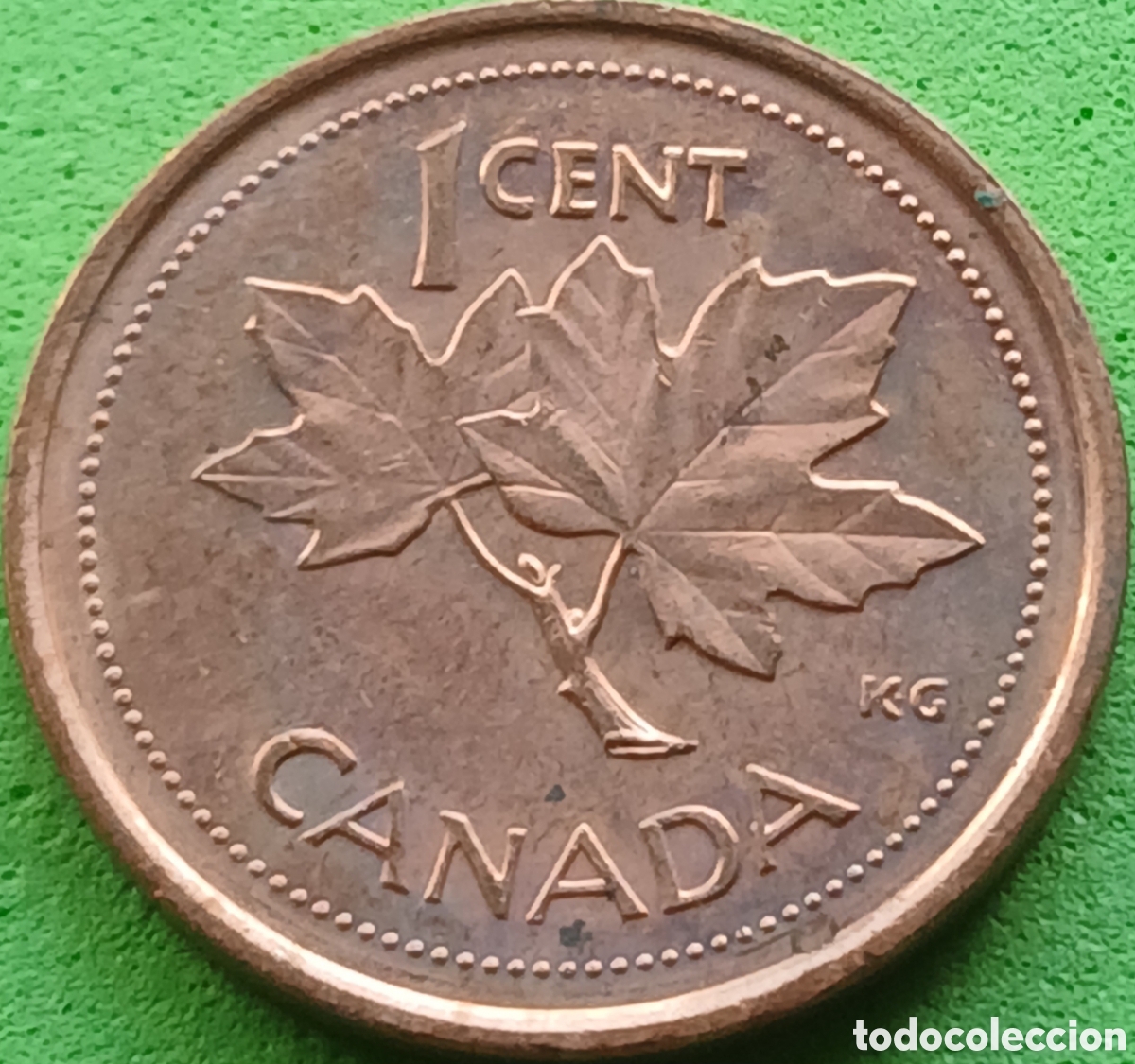Monedas antiguas de Am&eacute;rica: Canad&aacute; 1 cent 2002 km#445 Jubileo de la Reina