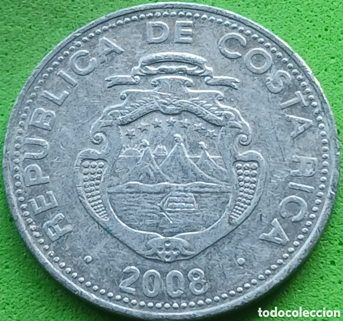 Monedas antiguas de Am&eacute;rica: Costa Rica 5 colones 2008 km#227b