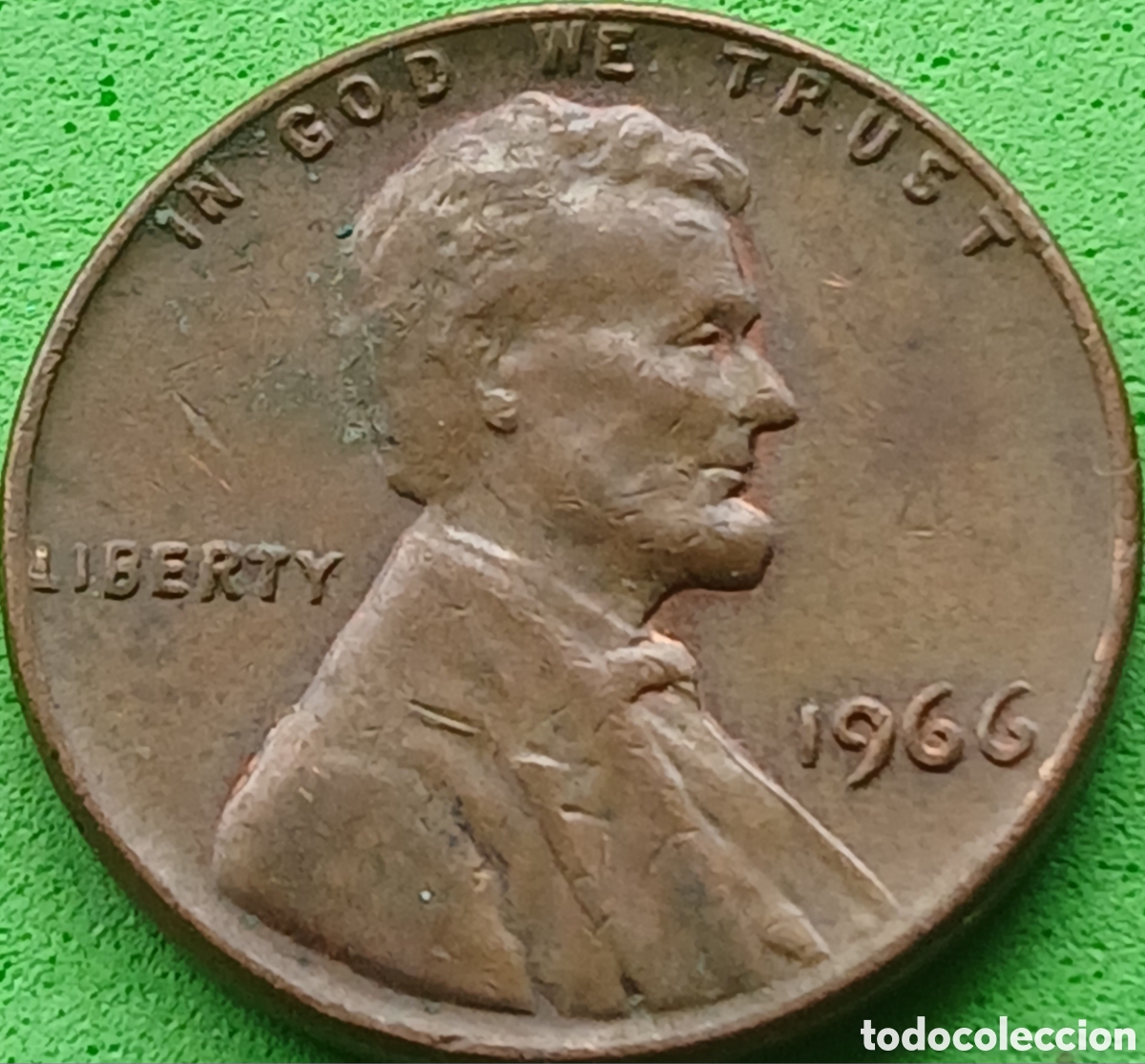 Monedas antiguas de Am&eacute;rica: USA one cent 1966 km#201 - Foto 1
