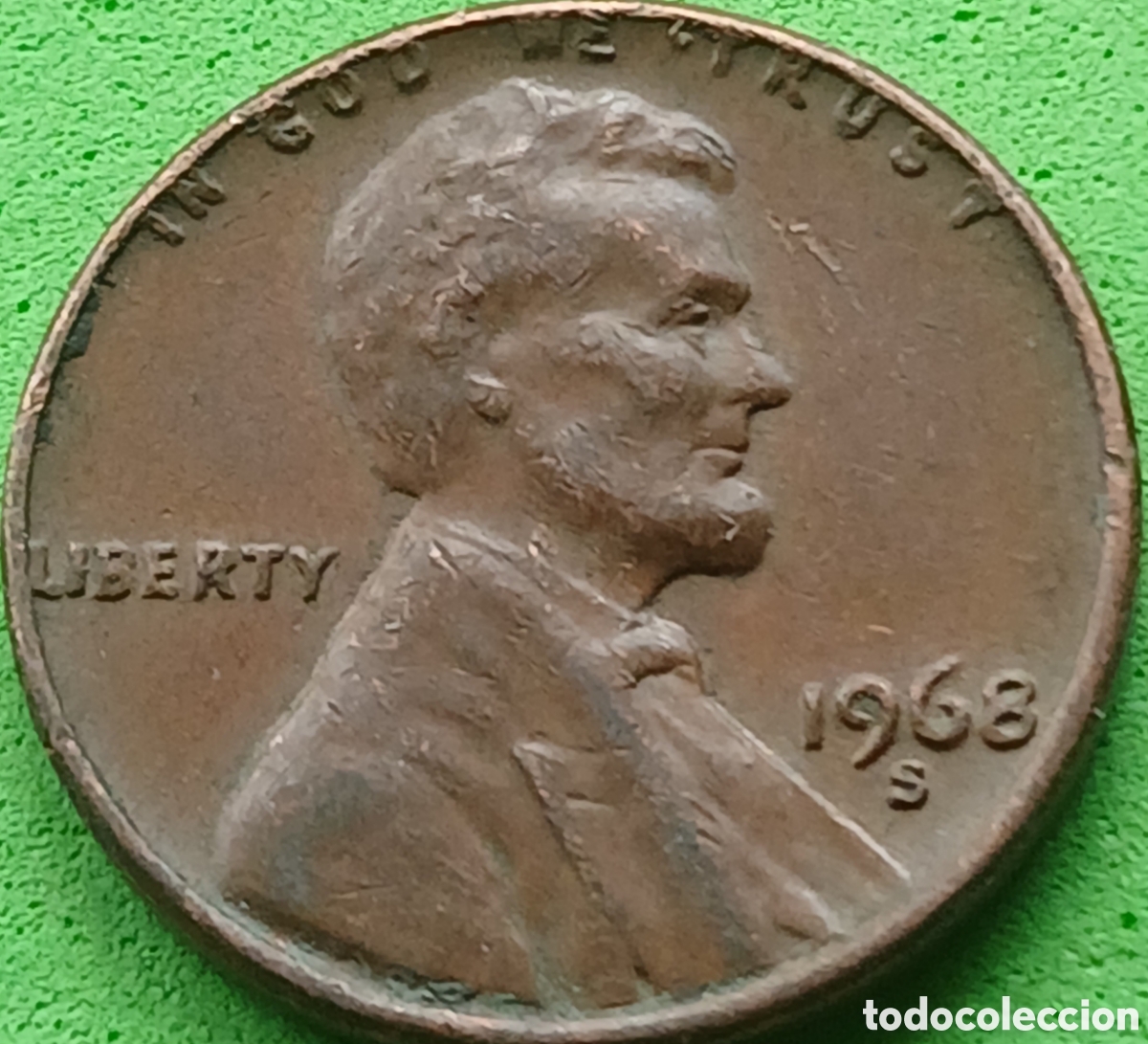 Monedas antiguas de Am&eacute;rica: USA one cent 1968 S km#201 - Foto 1
