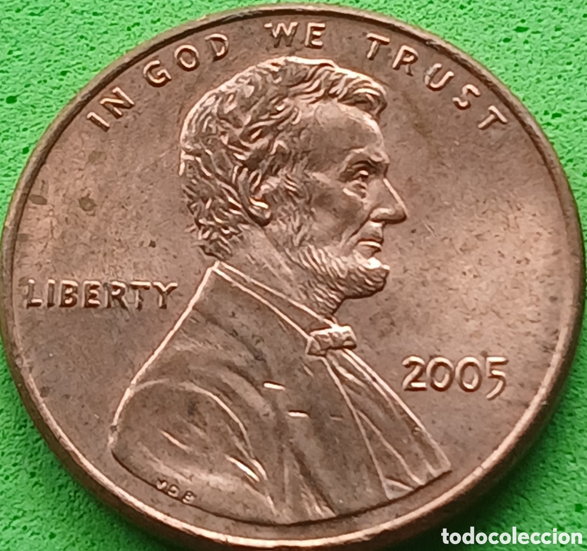 Monedas antiguas de Am&eacute;rica: USA one cent 2005 km#201b sin marca de ceca - Foto 1