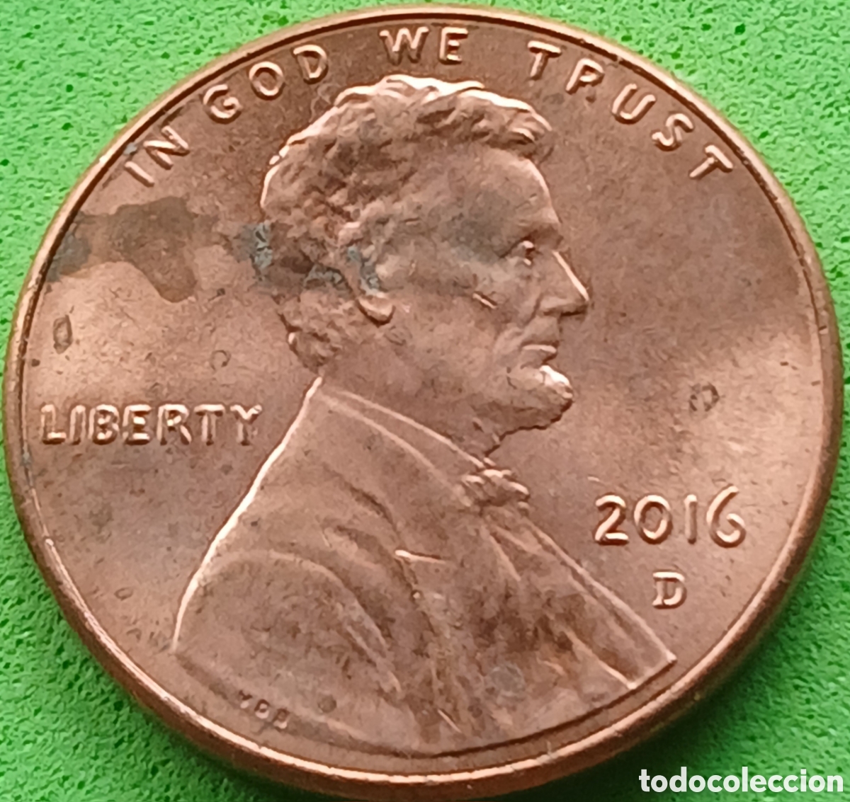 Monedas antiguas de Am&eacute;rica: USA one cent 2016 D km#468